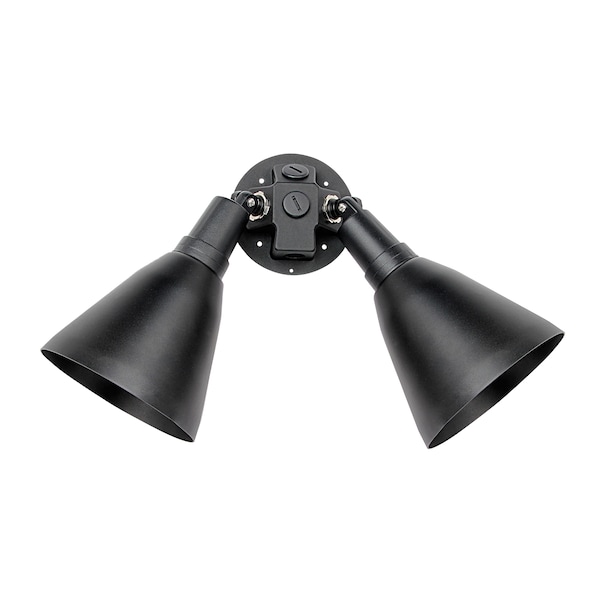 Maxim Spots 2-Light 17.75" Wide Black Outdoor Wall Sconce 92006BK